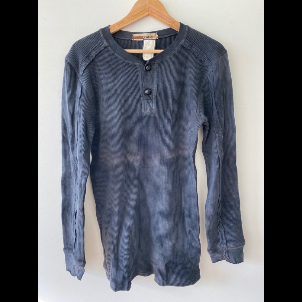 NWT Men’s waffle long sleeve Henley